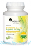 Bromelaina 500 mg, Papaina 200mg, 100 Vege kaps. Aliness  