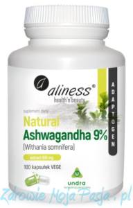 Natural Ashwagangha 590mg 9% - Aliness - 100 kps VEGE