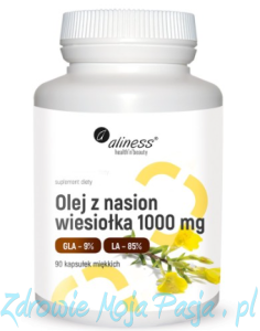 Olej z nasion wiesiołka 9% 1000 mg x 90 kapsułek , Aliness 