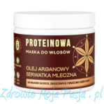Proteinowa maska do włosów, olej arganowy, serwatka mleczna, 200 ml