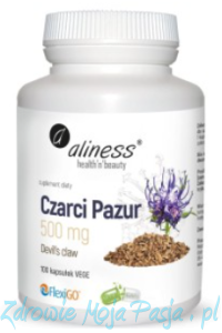 Czarci pazur ( Devil's claw ) 500 mg, 100 kaps vege Aliness