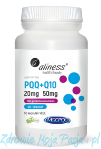 PQQ MGCPQQ® 20 mg + Q10 50 mg x 60 Vege caps, Aliness 