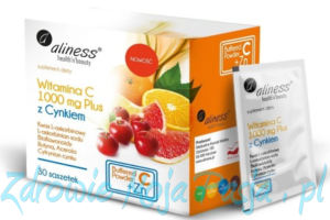 Witamina C 1000 mg CYNK bioflaw, rutyna, acer. x 30 sasz. Aliness