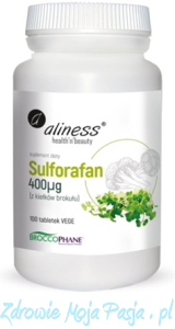 Sulforafan z kiełków brokułu 400 µg , 100 tab Vege , Aliness  