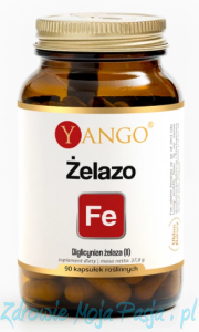 Żelazo - Diglicynian żelaza (II) 90 kaps YANGO