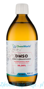 DMSO  99,99%, Czystość Farmaceutyczna 500 ml ChemWorld