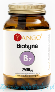 Biotyna 2500µg, 90 kaps. YANGO (witamina B7)x