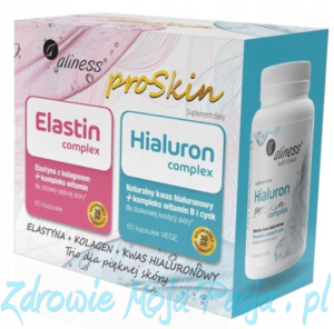 Elastin 60 kaps Hialuron 60 kaps ProSkin Aliness