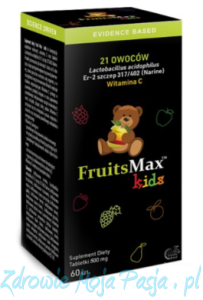 FruitsMax KIDS 1000 mg (multiwitamina z Narine) | 60 tabl do ssania