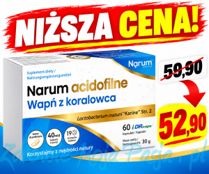 Wapń z koralowca Narum Acidofilne 60 kaps