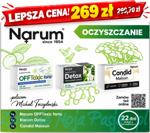 ZESTAW DETOKS : OffToxic x1, Detox x1, Matsun CANDID x1 ( Pasożyty Detoks) Oczyszczanie