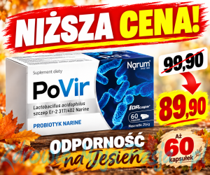 PoVir NARUM - OSŁABIENIE I NAWRACAJĄCE INFEKCJE 400 mg / 60 kapsułek  NARINE